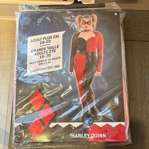Adult Plus 2XL Costume DC Harley Quinn